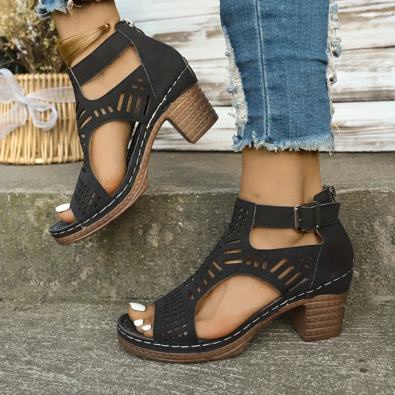 HANNOVER - Elegante Orthopädische Sandalen mit Hohem Absatz