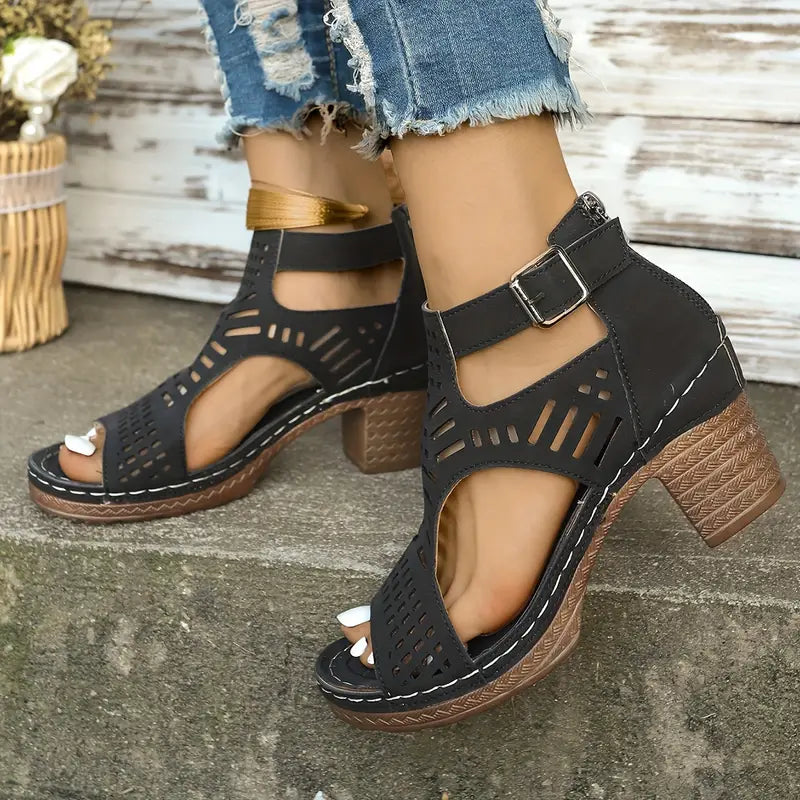 HANNOVER - Elegante Orthopädische Sandalen mit Hohem Absatz