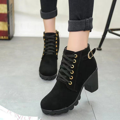 MIKA - Damenstiefel mit dicker Sohle