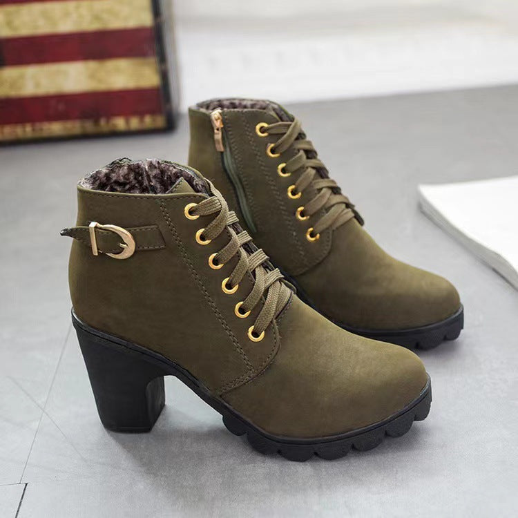 MIKA - Damenstiefel mit dicker Sohle