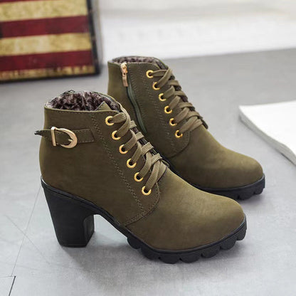 MIKA - Damenstiefel mit dicker Sohle