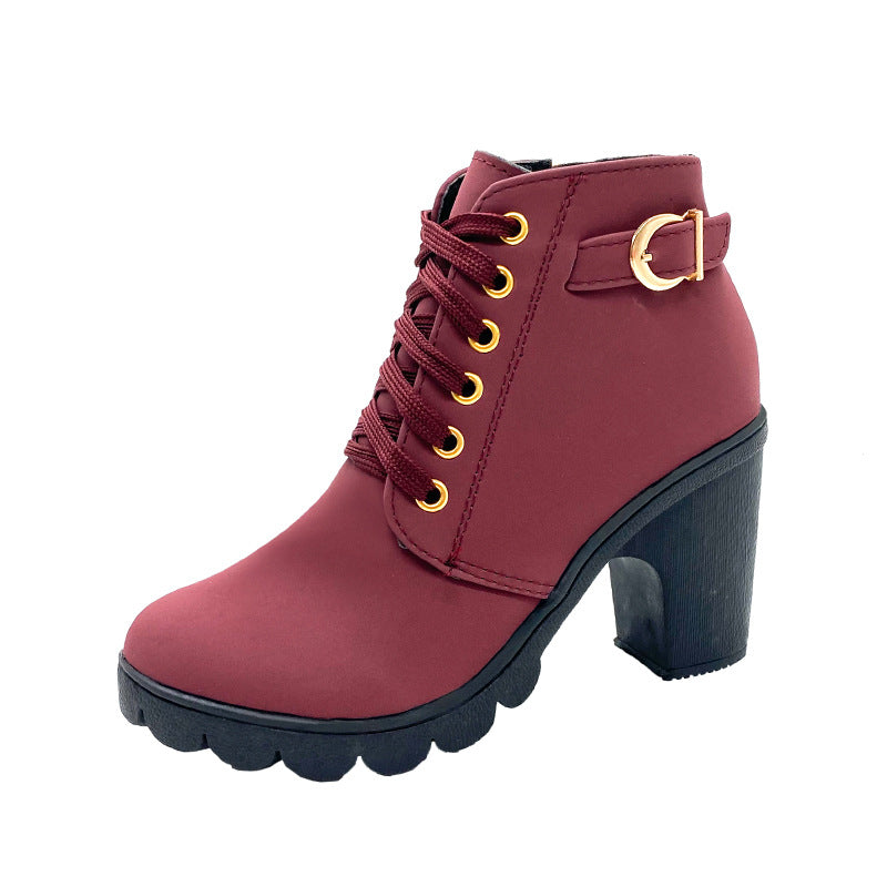 MIKA - Damenstiefel mit dicker Sohle