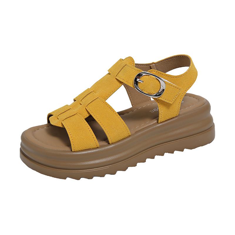 HILDE - Römersandalen mit Plateau für Damen