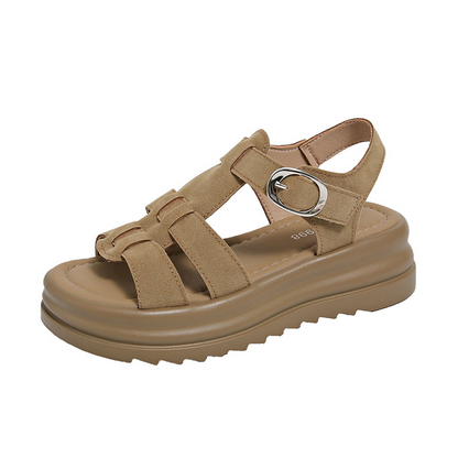 HILDE - Römersandalen mit Plateau für Damen
