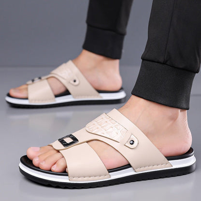 ALBERT - Leder Slip-On Sandalen