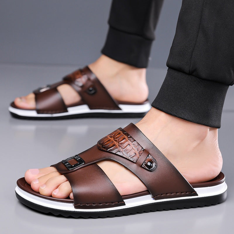 ALBERT - Leder Slip-On Sandalen