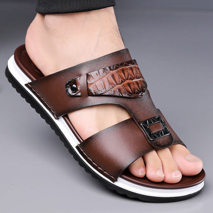 ALBERT - Leder Slip-On Sandalen