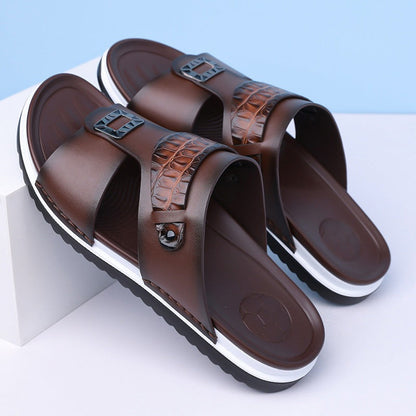 ALBERT - Leder Slip-On Sandalen
