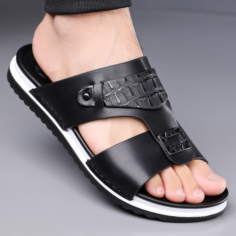 ALBERT - Leder Slip-On Sandalen