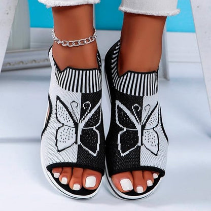 HANNOVER - Damen Peep-Toe Plattform Sandalen