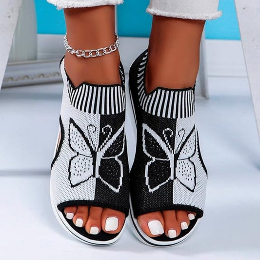 HANNOVER - Damen Peep-Toe Plattform Sandalen