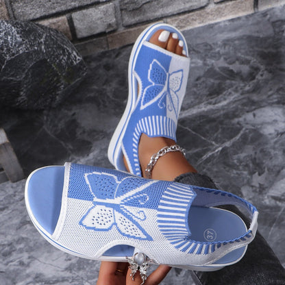 HANNOVER - Damen Peep-Toe Plattform Sandalen